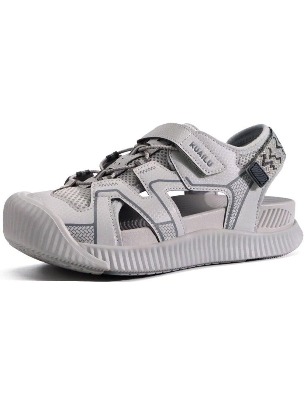 🆕Women's Grey Orthotic Walking Arch Support Closed Toe Sport Hiking Sandals